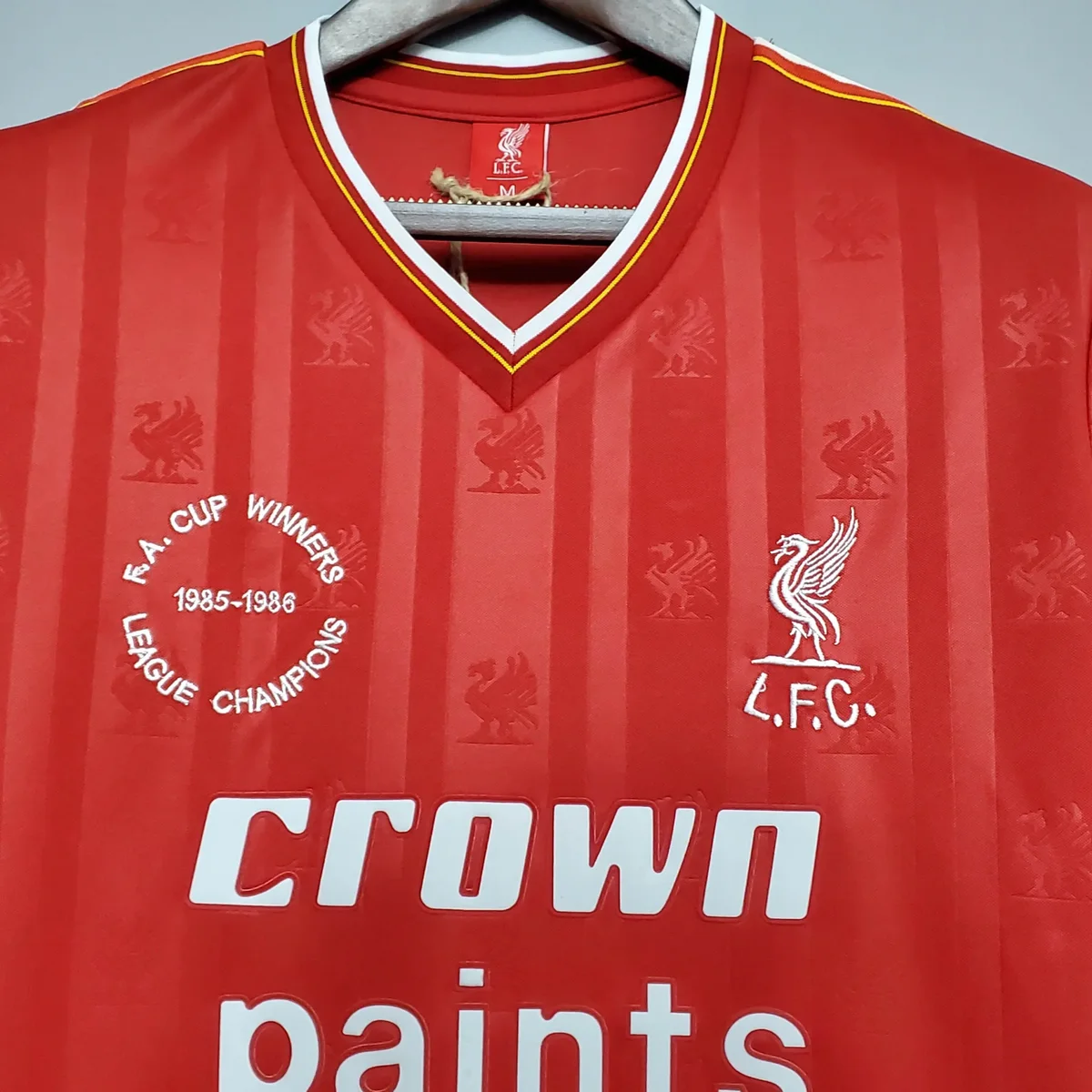 1985 1986 retro liverpool home football shirt 3