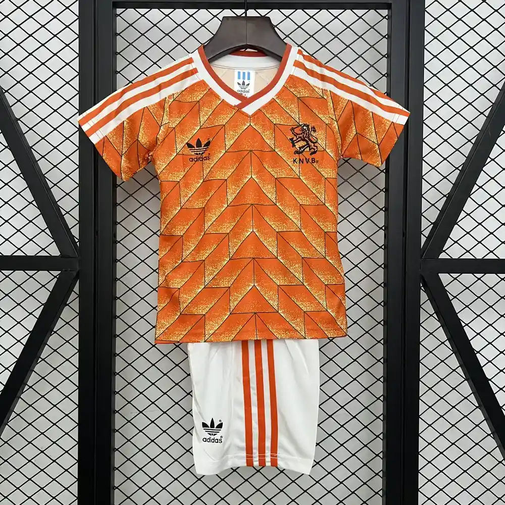 1988 retro kids size netherlands home football shirt 1