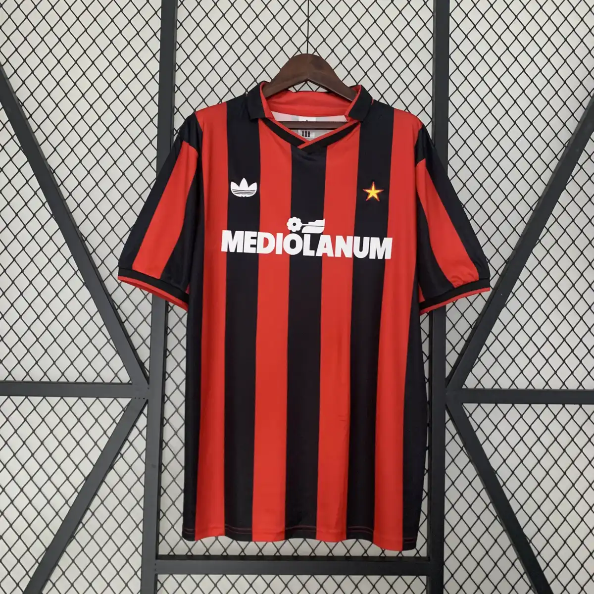 1990 1991 retro ac milan home football shirt 1