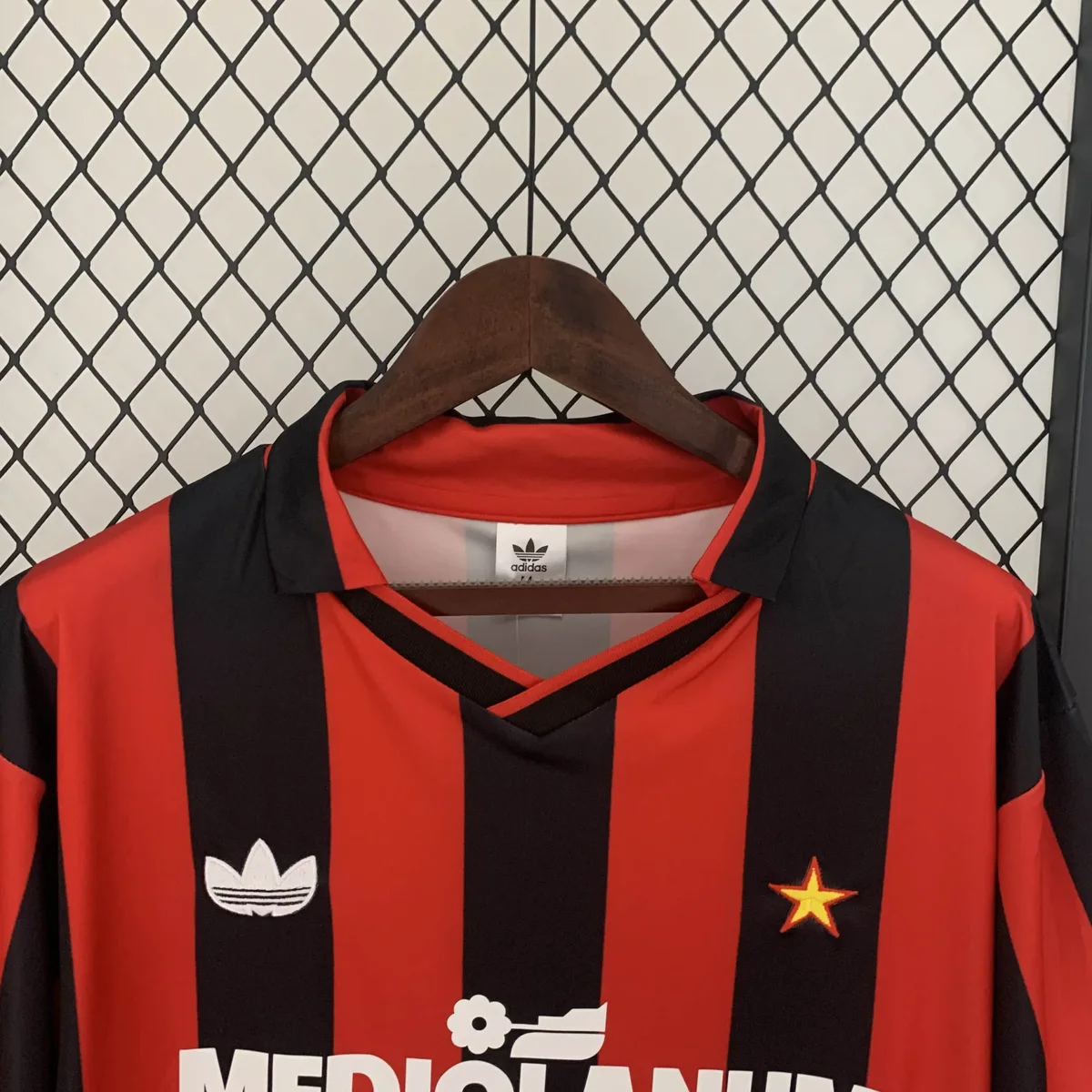 1990 1991 retro ac milan home football shirt 7