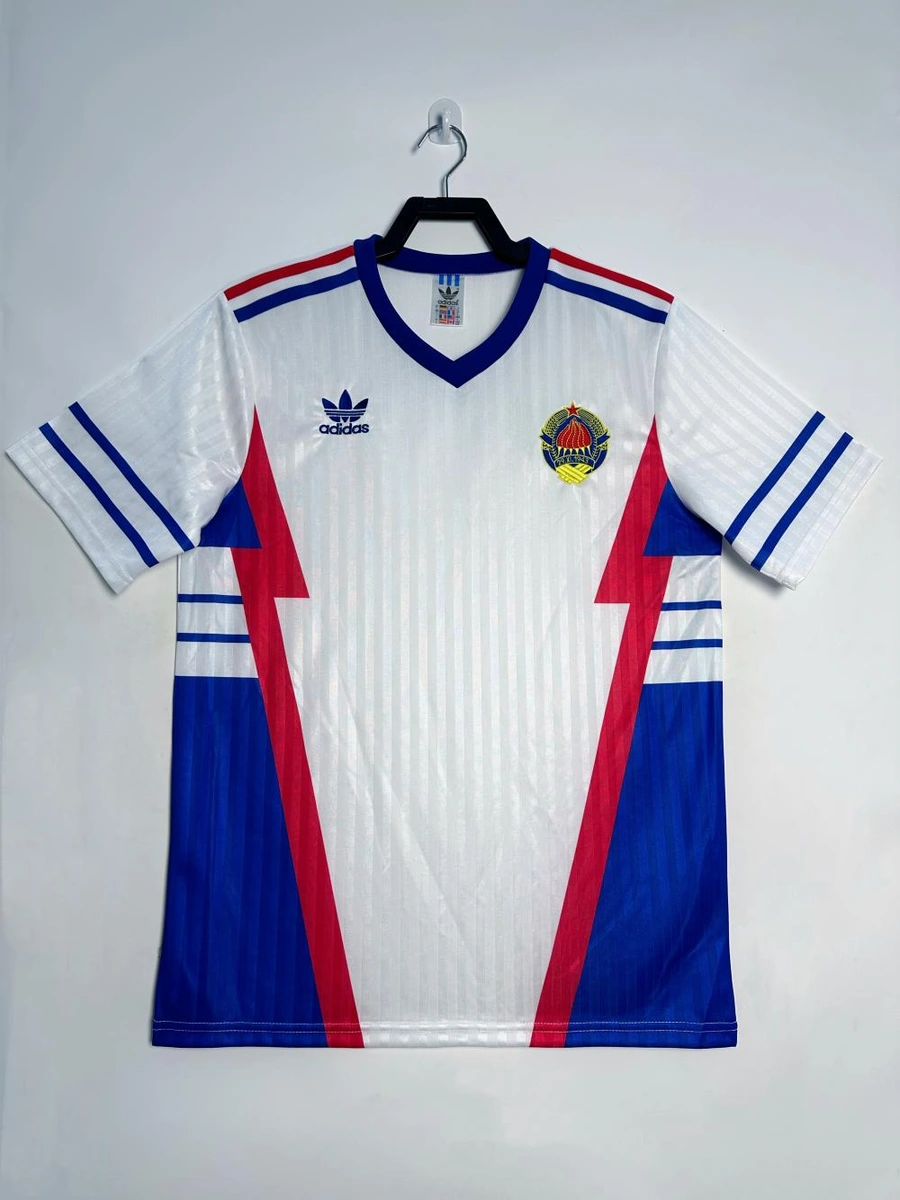 1990 yugoslavia away white football shirt 1