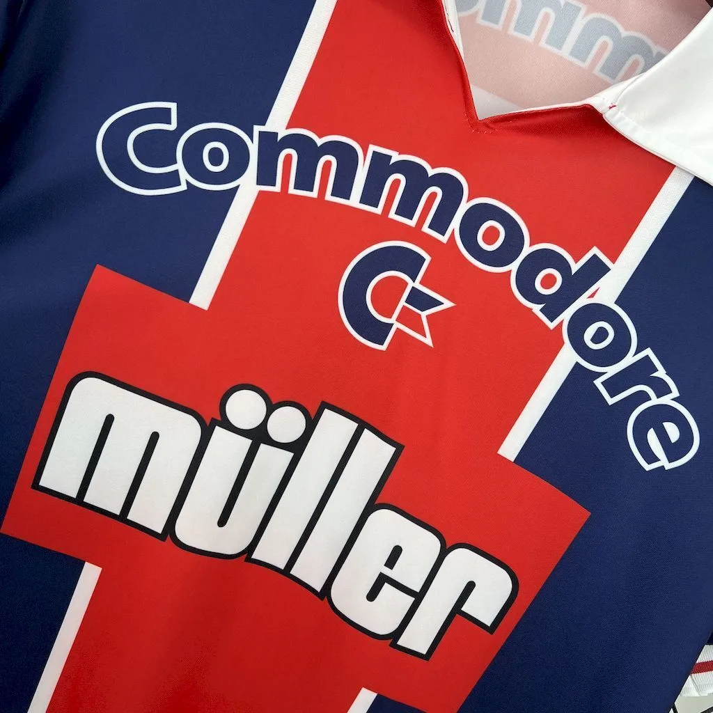 1991 1992 retro paris saint germain home football shirt 5