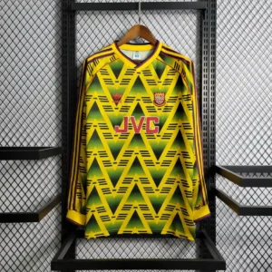1991 1993 retro long sleeve arsenal away football shirt 1