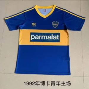 1992 1993 retro boca juniors home football jersey 1