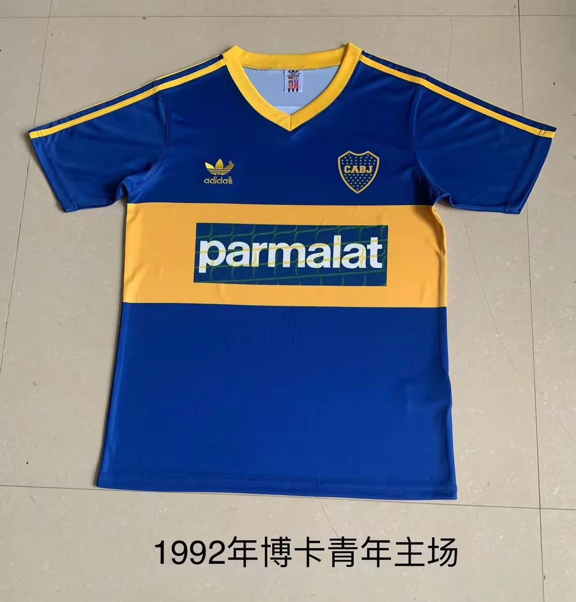 1992 1993 retro boca juniors home football jersey 1