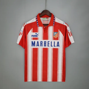 1994 1995 retro atletico madrid home soccer jersey 1