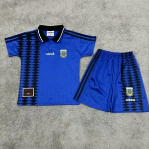 1994 retro kids argentina national team away jersey 1