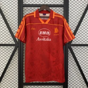 1995 1996 as retro roma home soccer jersey 1