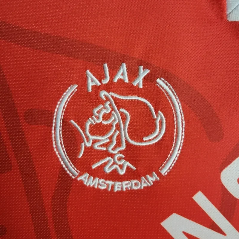 1995 1996 retro ajax home football shirt 6