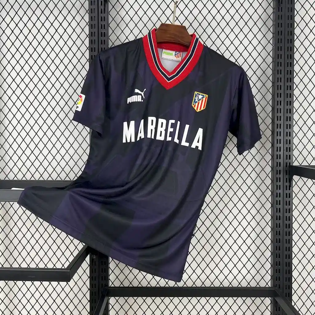 1995 1996 retro atletico madrid third away soccer jersey 1