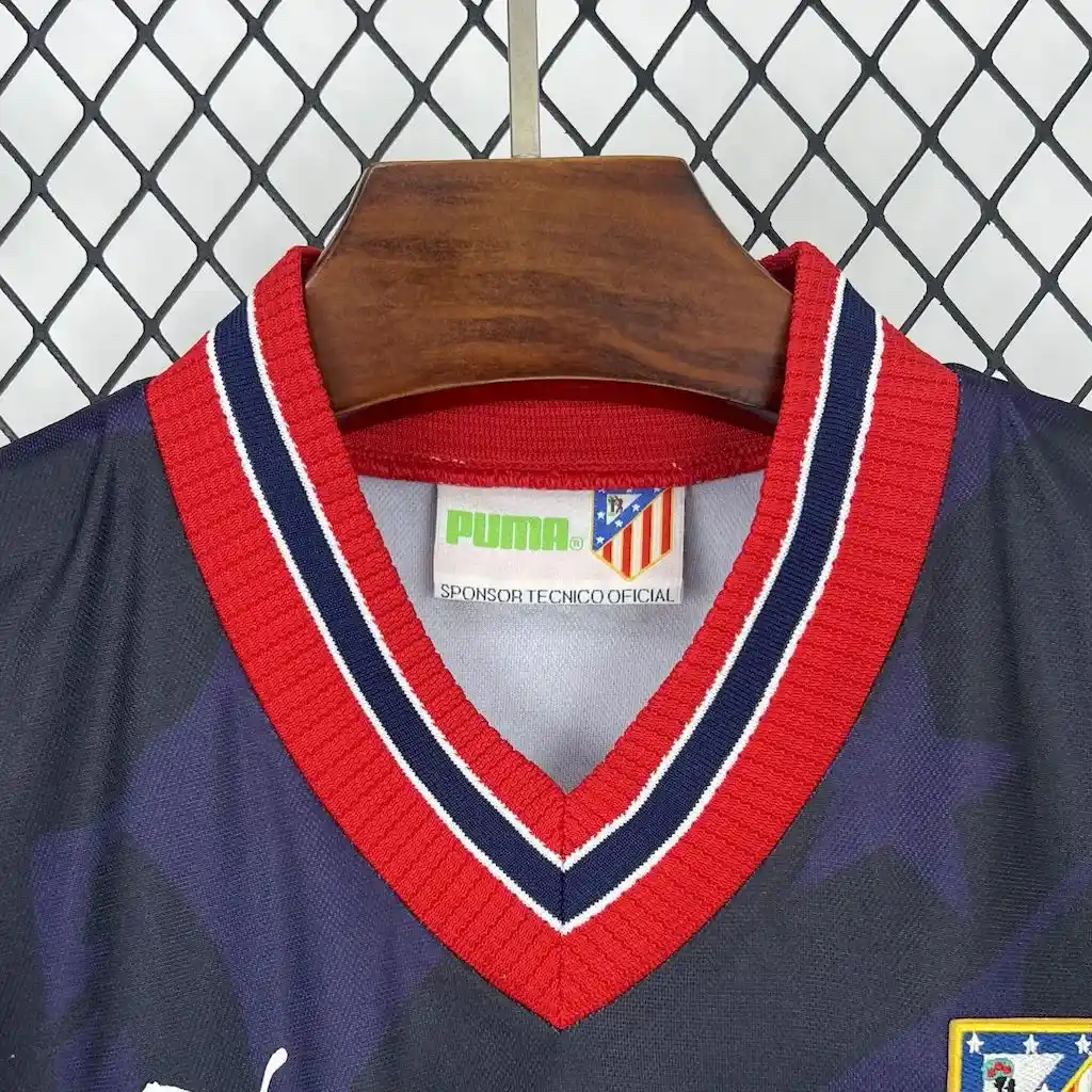 1995 1996 retro atletico madrid third away soccer jersey 3