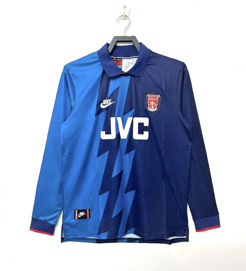 1995 1996 retro long sleeve arsenal away football shirt 1