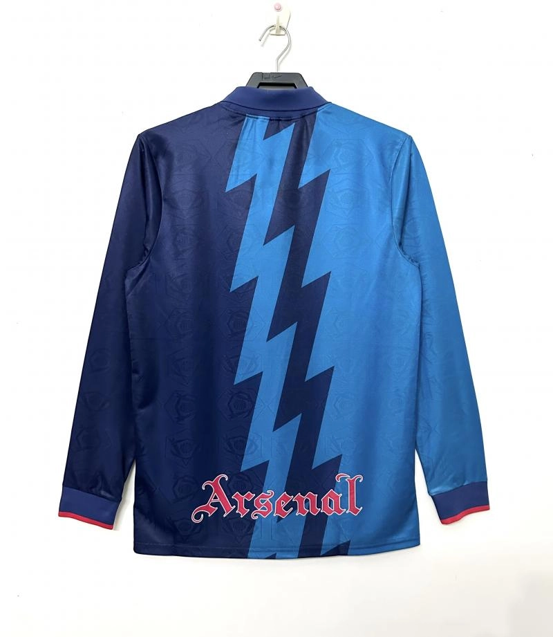 1995 1996 retro long sleeve arsenal away football shirt 2