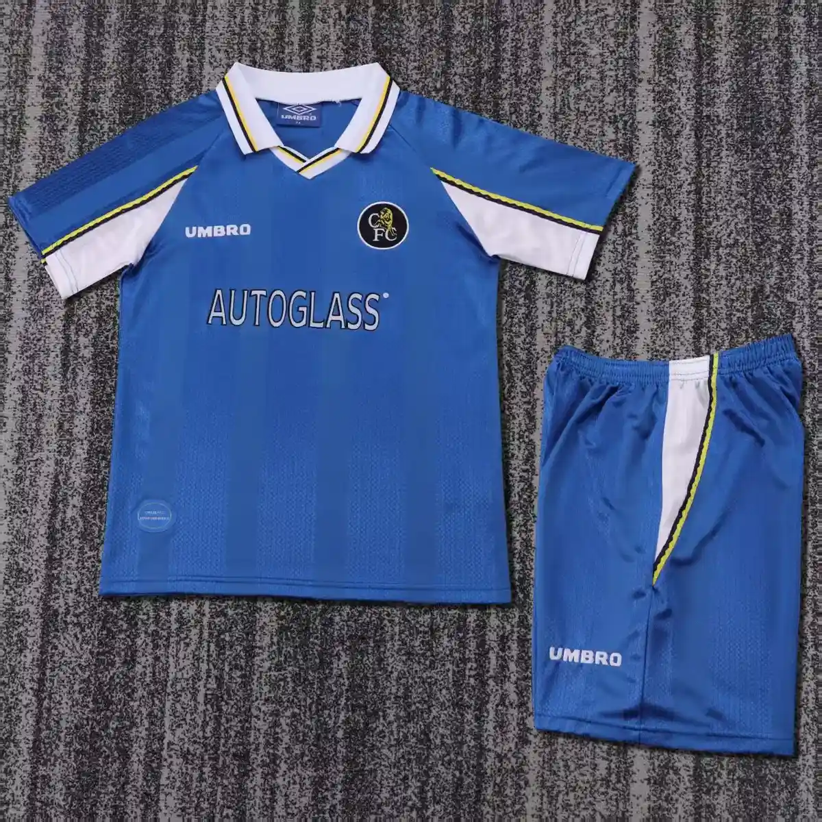 1995 1997 retro kids size chelsea home football jersey 1
