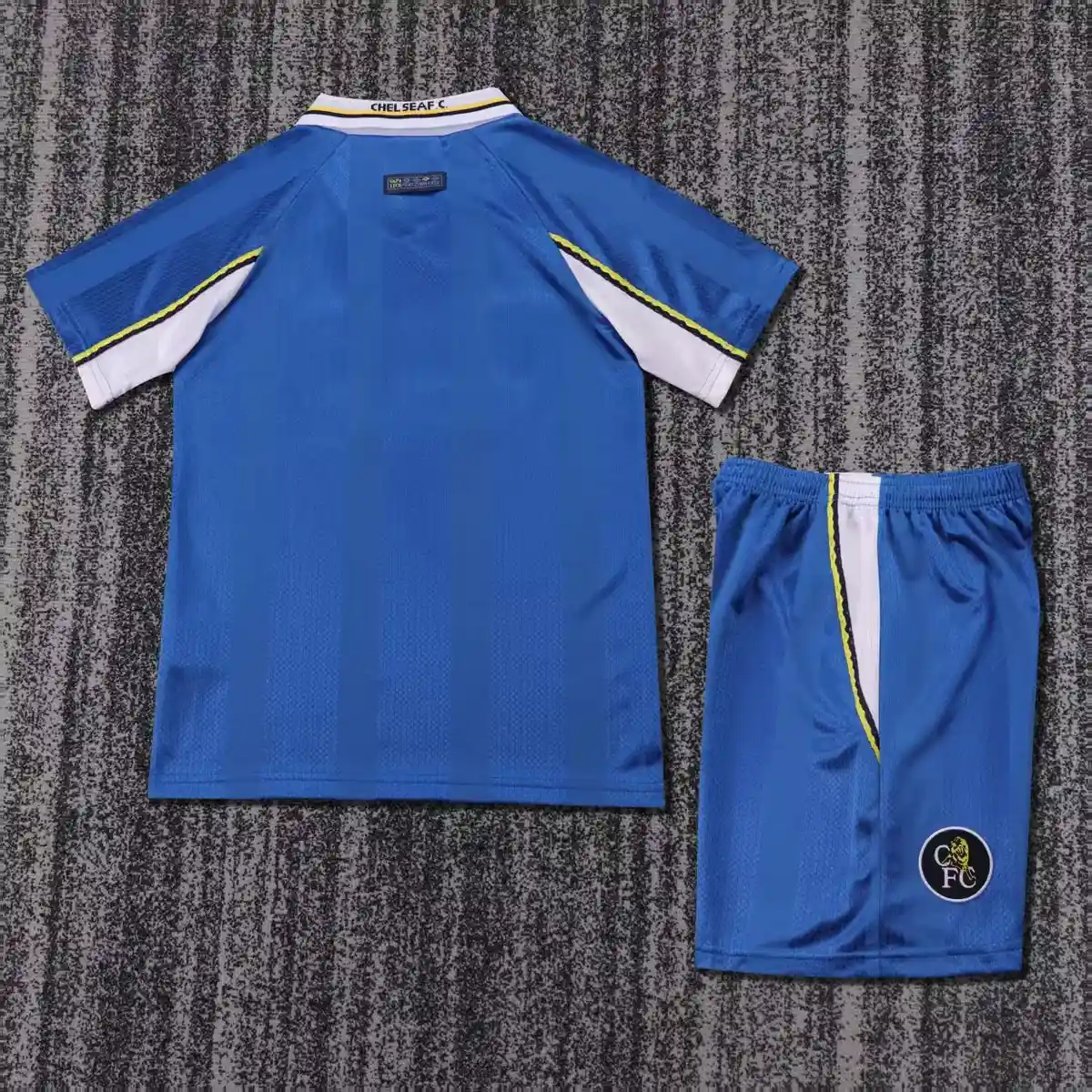 1995 1997 retro kids size chelsea home football jersey 2