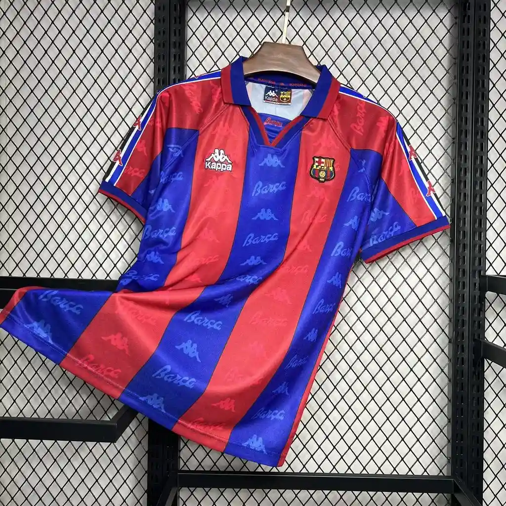 1996 1997 retro barcelona football shirt home 3