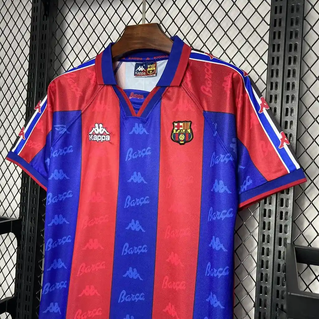 1996 1997 retro barcelona football shirt home 7
