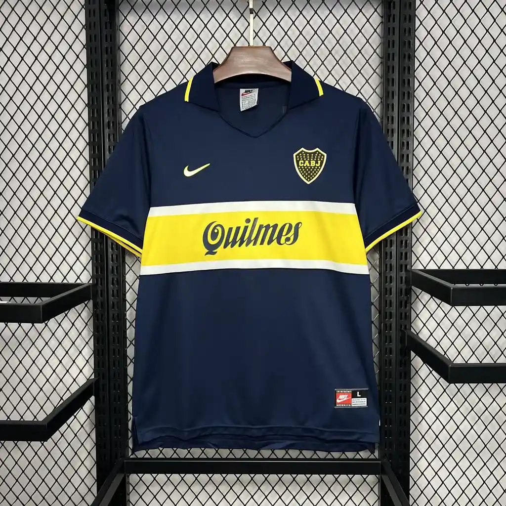 1996 1997 retro boca juniors home football jersey 1