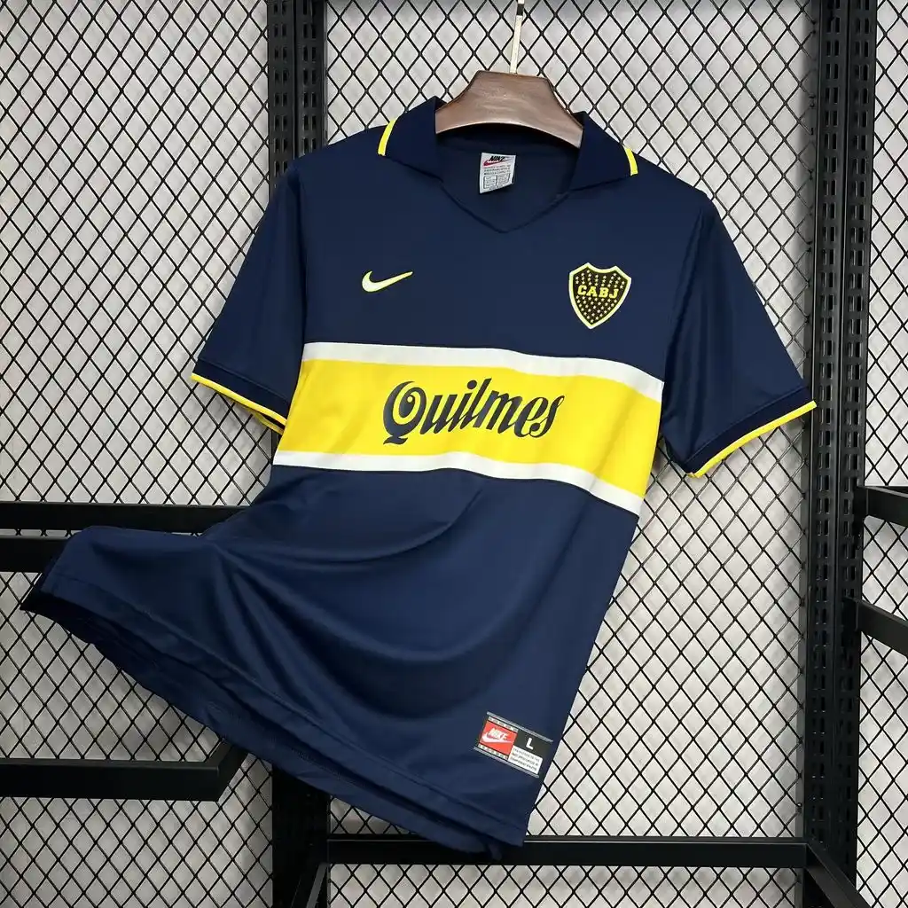 1996 1997 retro boca juniors home football jersey 3