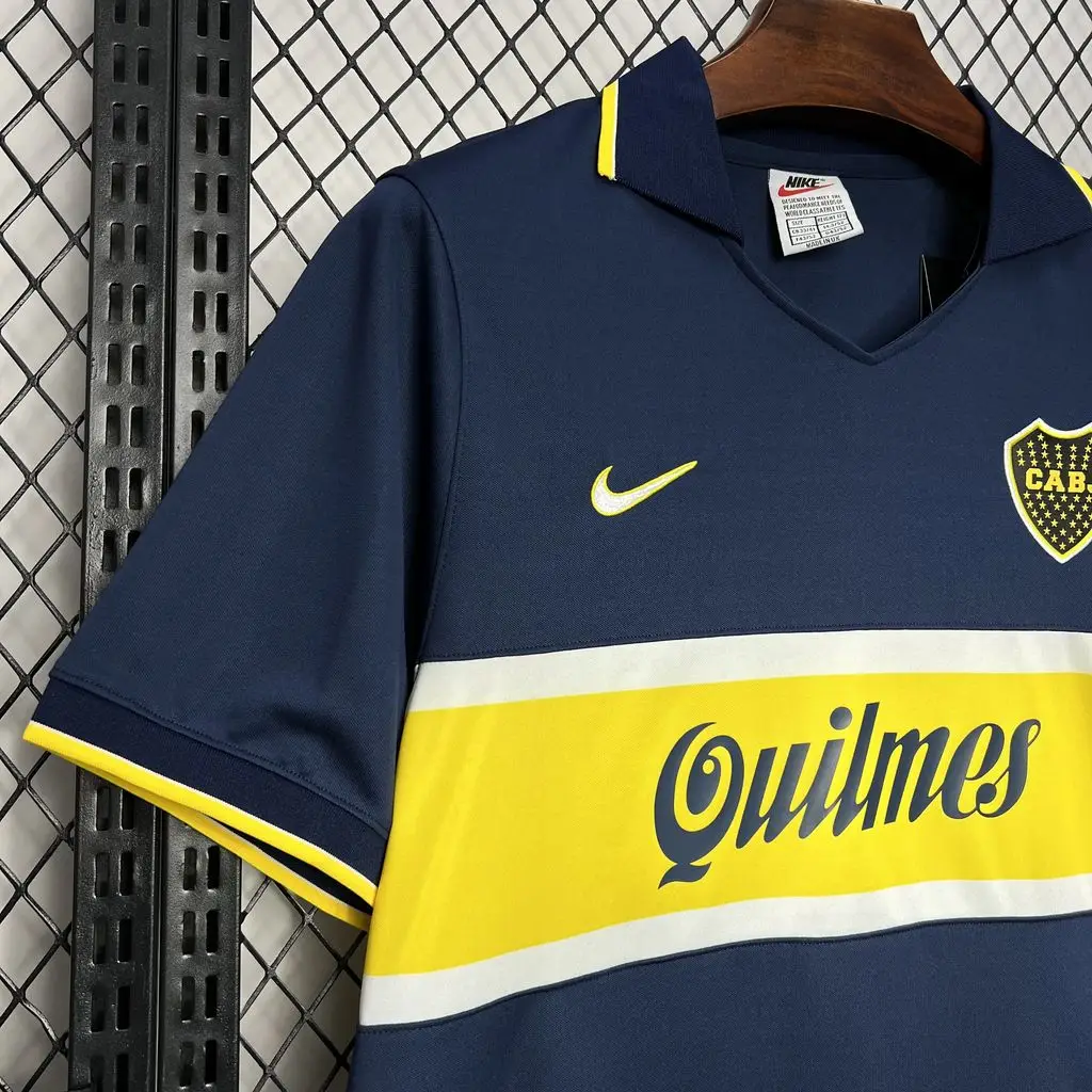 1996 1997 retro boca juniors home football jersey 4