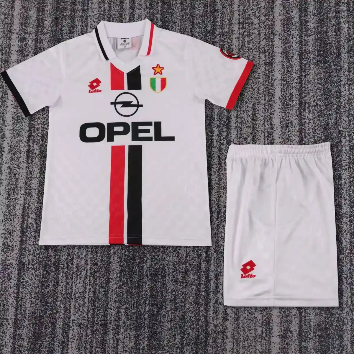 1996 1997 retro kids ac milan away football shirt 1