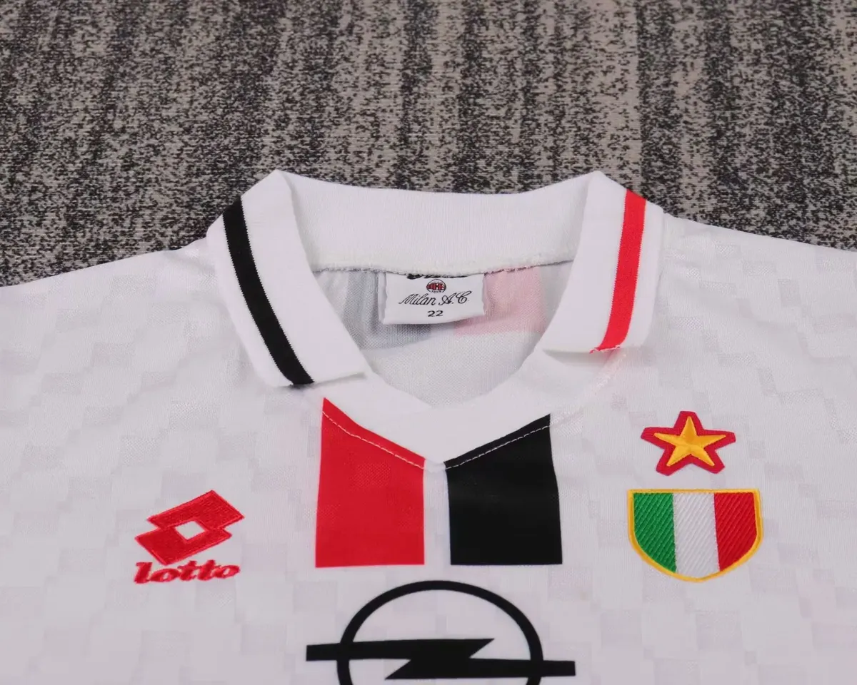 1996 1997 retro kids ac milan away football shirt 3