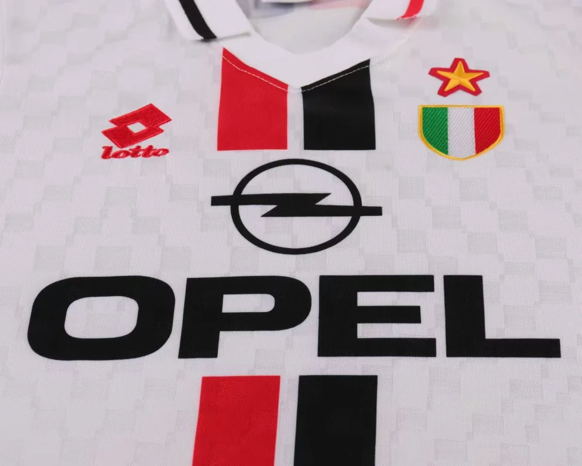1996 1997 retro kids ac milan away football shirt 4