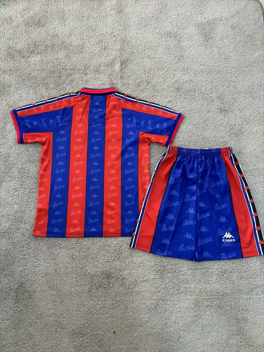 1996 1997 retro kids barcelona home football shirt 2