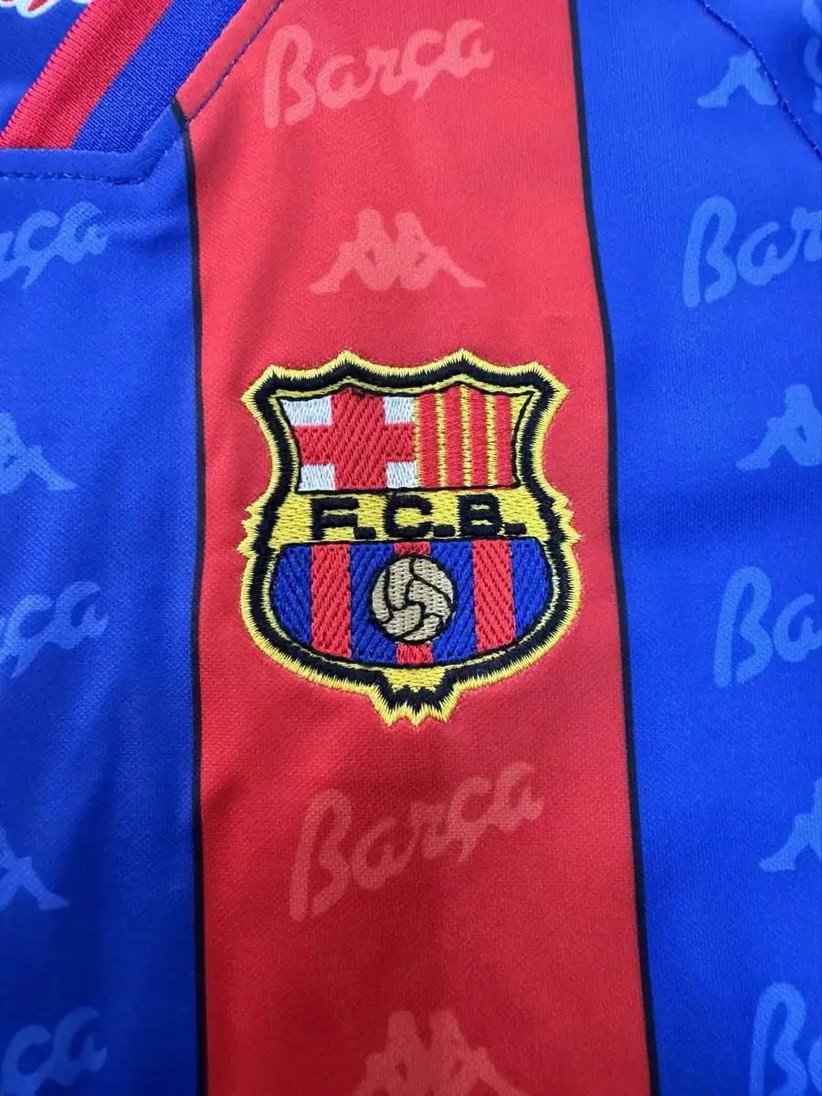 1996 1997 retro kids barcelona home football shirt 4