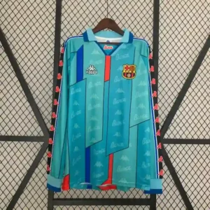 1996 1997 retro long sleeve barcelona football shirt away 1