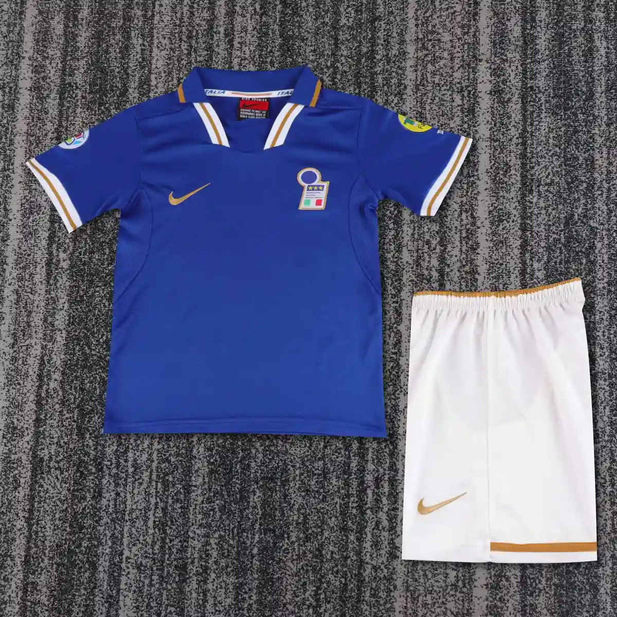 1996 retro kids italy home league edition football shirt 1
