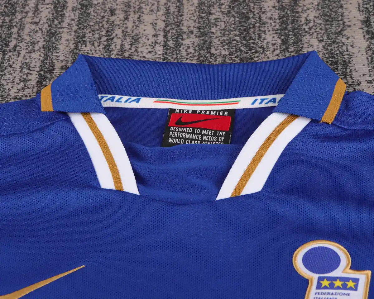 1996 retro kids italy home league edition football shirt 3