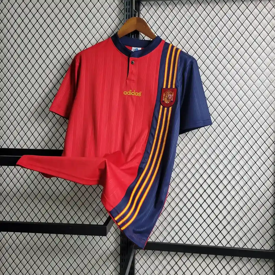 1996 retro spain home way football shirt 3