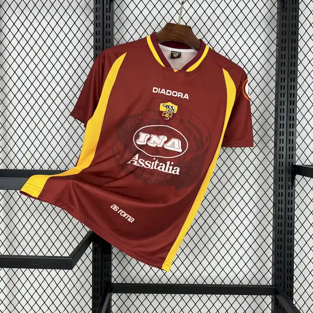 1997 1998 as retro roma home soccer jersey 1