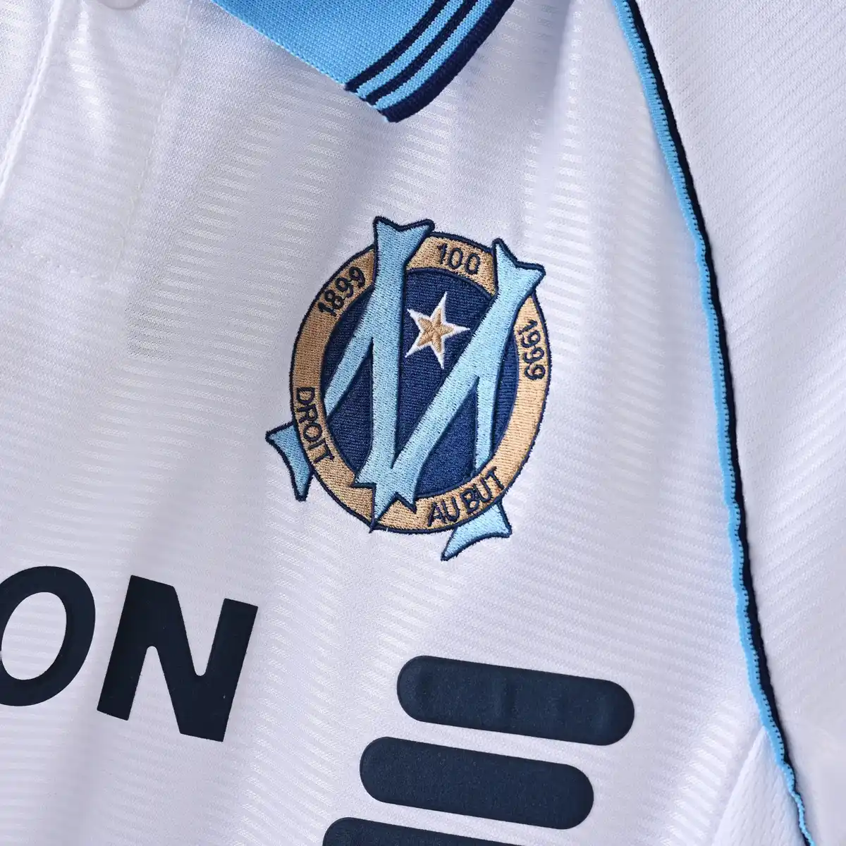 1998 1999 olympique marseille home soccer jersey 4