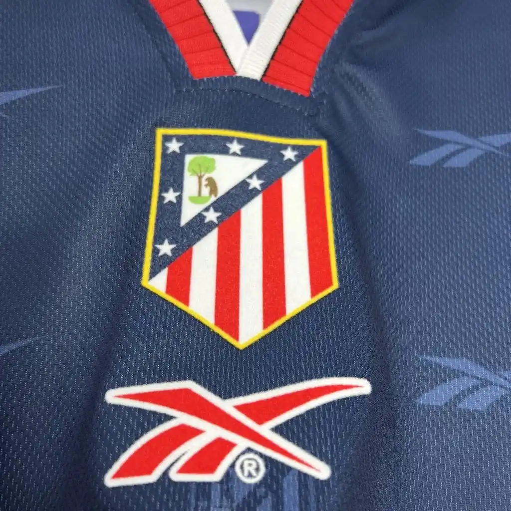 1998 1999 retro atletico madrid home soccer jersey 6