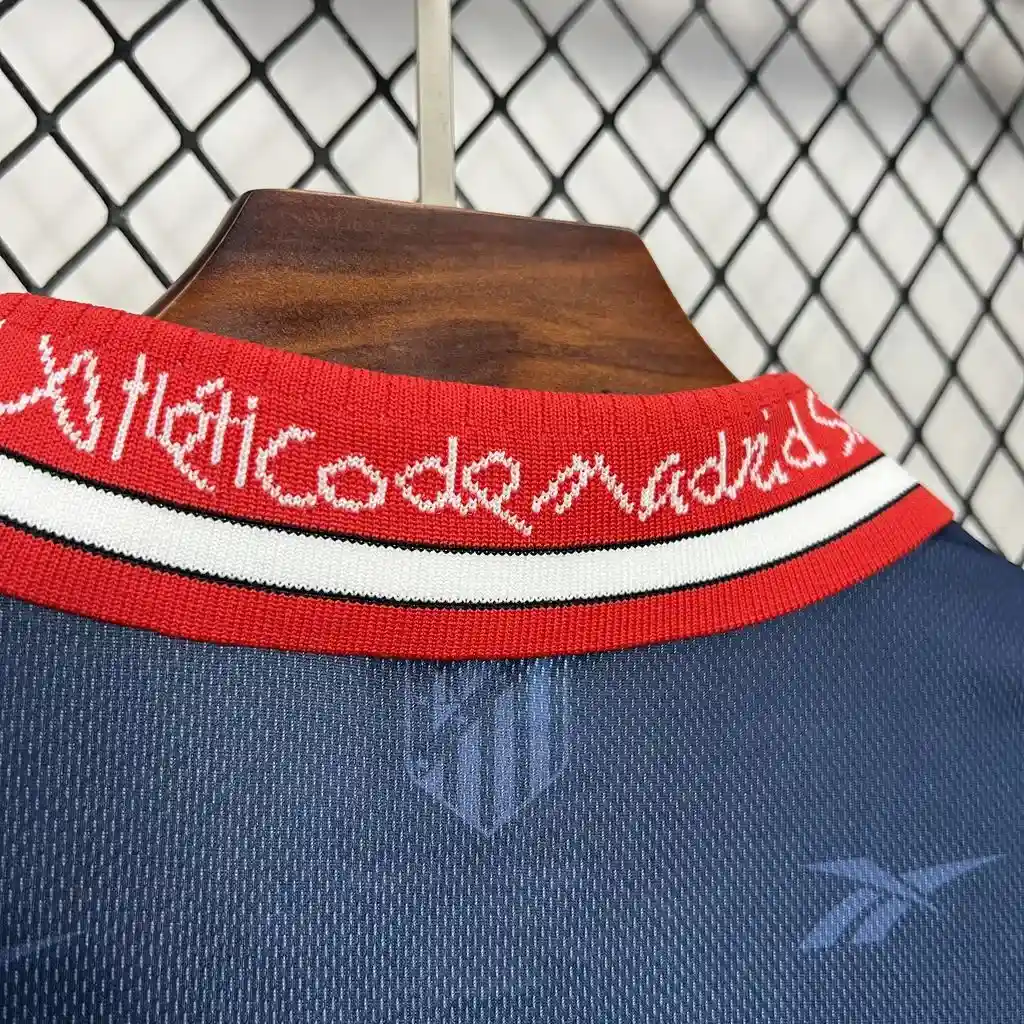 1998 1999 retro atletico madrid home soccer jersey 7