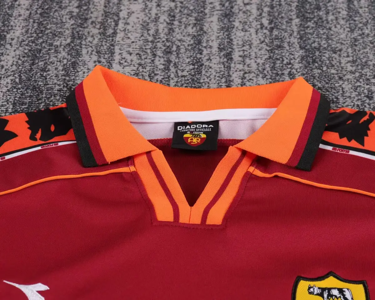 1998 1999 retro kids roma home football shirt 3