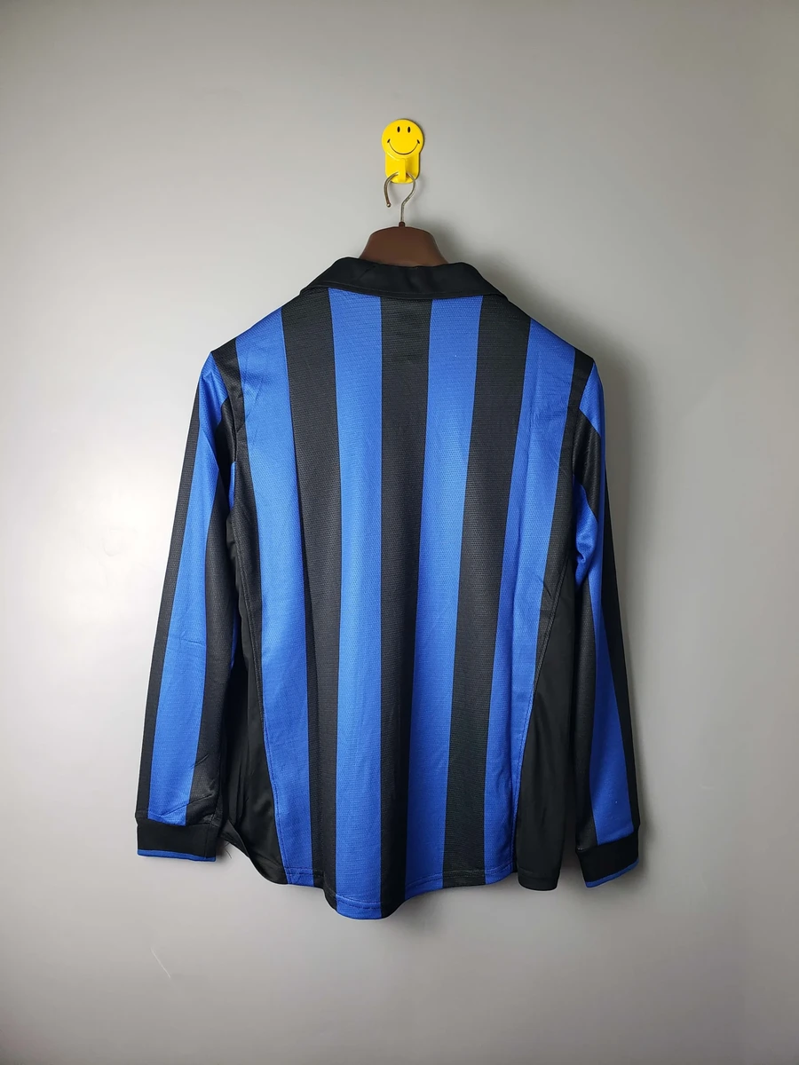 1998 1999 retro long sleeve internazionale milan home football jersey 2
