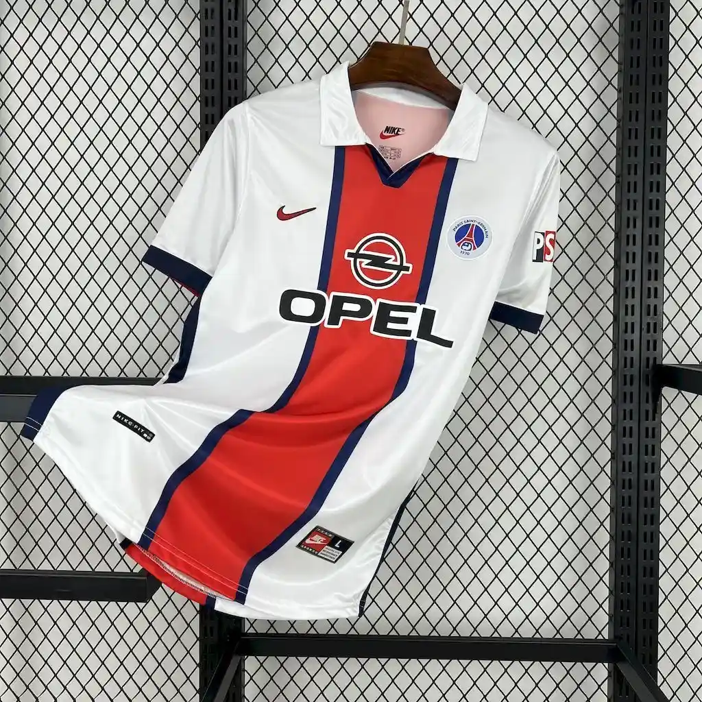 1998 1999 retro paris saint germainaway football shirt 1
