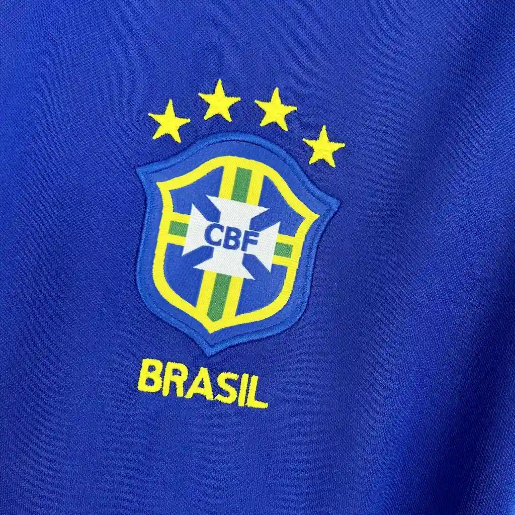 1998 retro brazil away soccer jersey 4