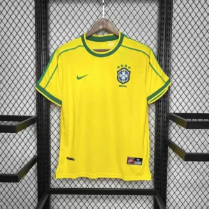1998 retro brazil soccer jersey home 1