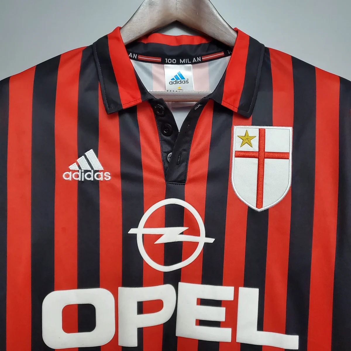 1999 2000 retro ac milan home football shirt 3
