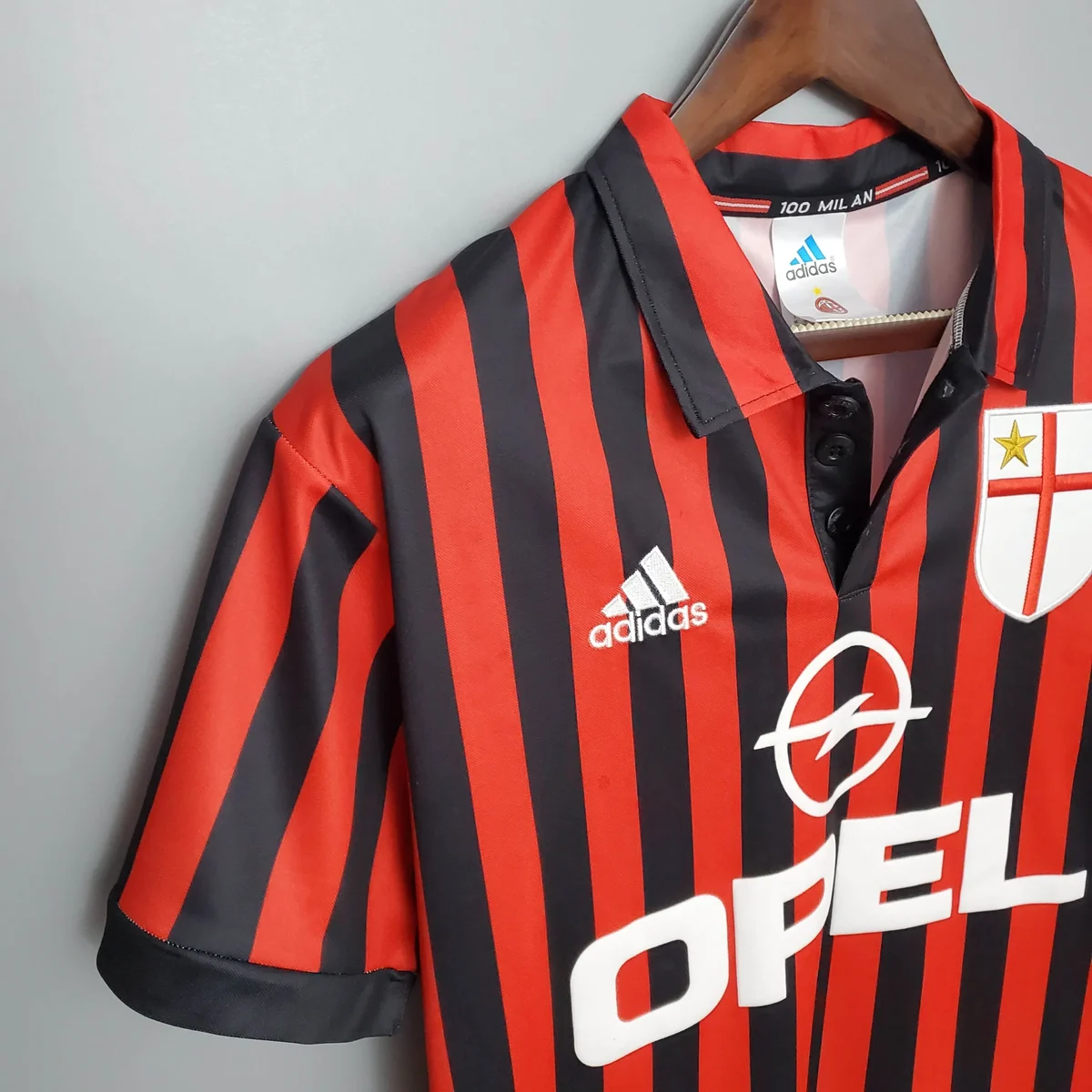1999 2000 retro ac milan home football shirt 7