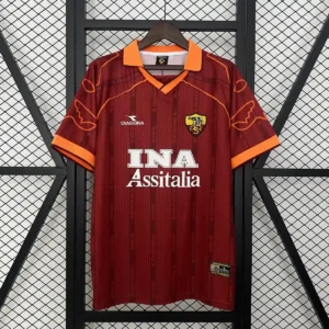1999 2000 retro roma home soccer jersey 1