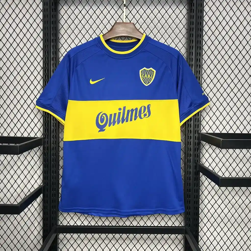 2000 2001 retro boca juniors home football jersey 1