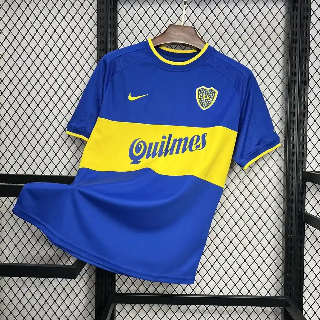 2000 2001 retro boca juniors home football jersey 3