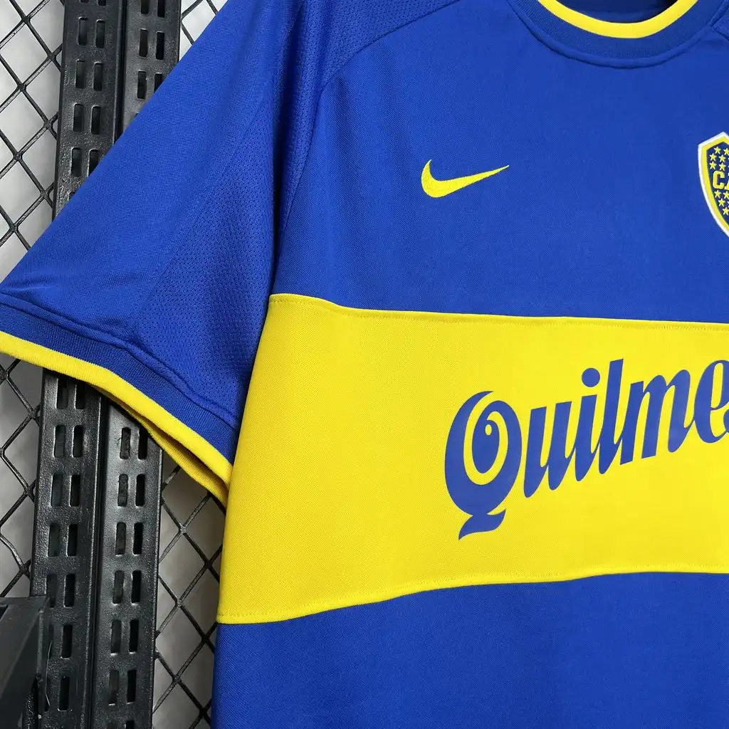 2000 2001 retro boca juniors home football jersey 7