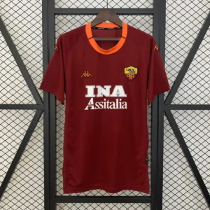 2000 2001 retro roma home soccer jersey 1