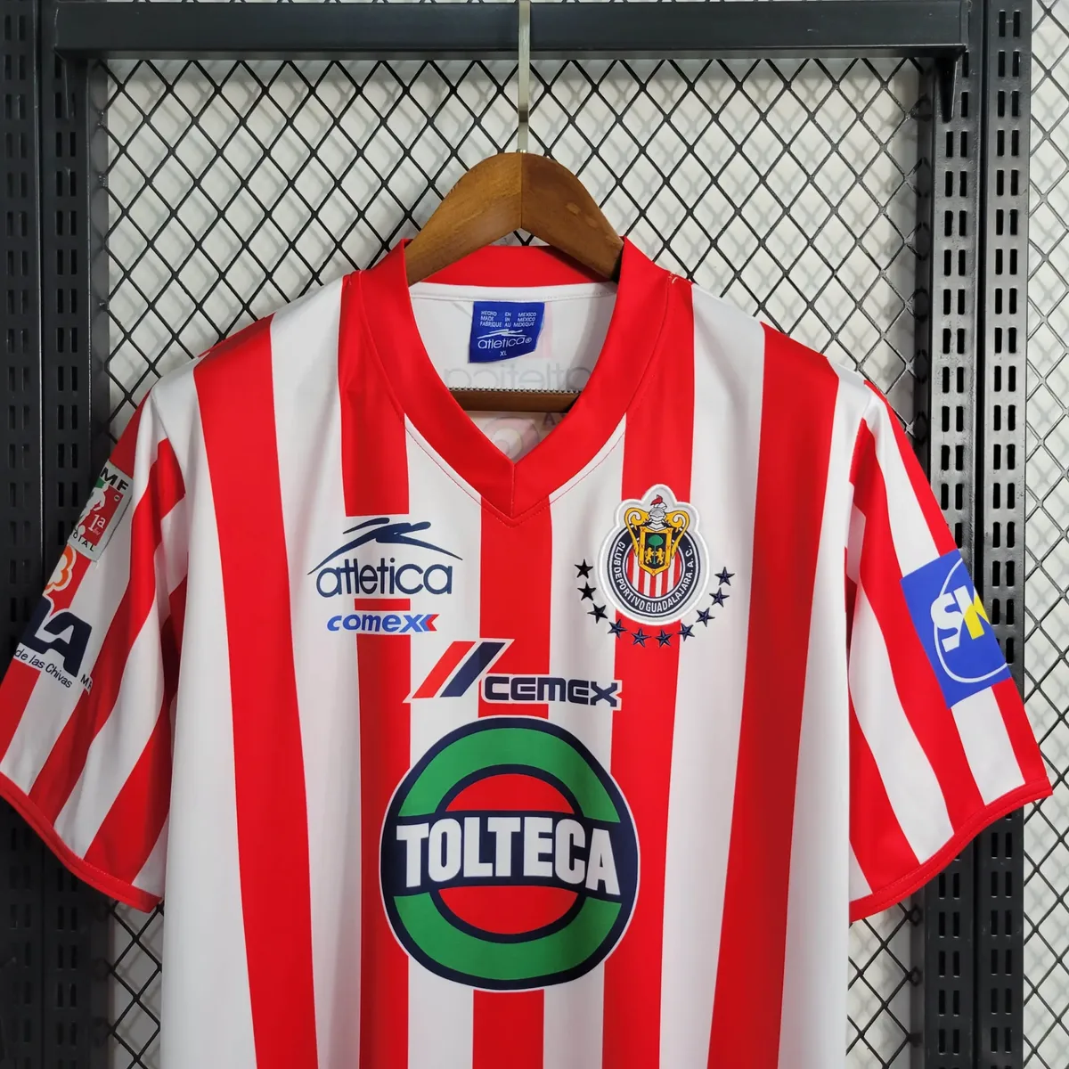 2001 2002 retro chivas de guadalajara home football shirt 4